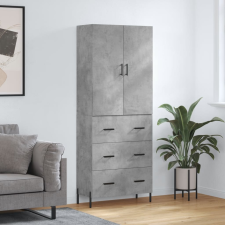vidaXL betonszürke szerelt fa magasszekrény 69,5 x 34 x 180 cm bútor