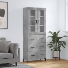 vidaXL betonszürke szerelt fa magasszekrény 69,5 x 34 x 180 cm bútor