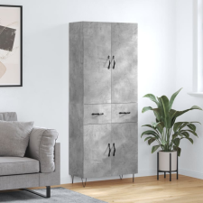 vidaXL betonszürke szerelt fa magasszekrény 69,5 x 34 x 180 cm bútor