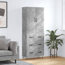 vidaXL betonszürke szerelt fa magasszekrény 69,5 x 34 x 180 cm bútor