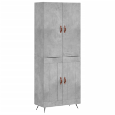 vidaXL betonszürke szerelt fa magasszekrény 69,5 x 34 x 180 cm (3195767) bútor