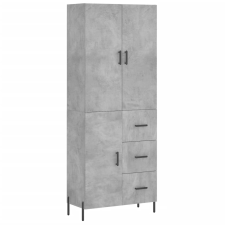 vidaXL betonszürke szerelt fa magasszekrény 69,5 x 34 x 180 cm (3195911) bútor