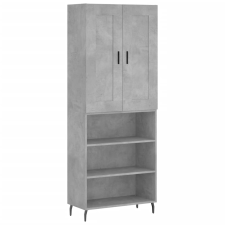 vidaXL betonszürke szerelt fa magasszekrény 69,5 x 34 x 180 cm (3200085) bútor