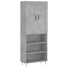 vidaXL betonszürke szerelt fa magasszekrény 69,5 x 34 x 180 cm (3200101) bútor