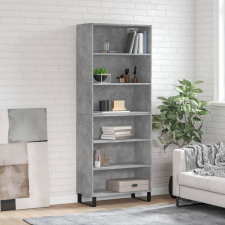 vidaXL betonszürke szerelt fa magasszekrény 69,5x32,5x180 cm bútor