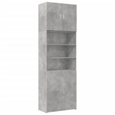 vidaXL betonszürke szerelt fa magasszekrény 80 x 42,5 x 249 cm (3281360) bútor