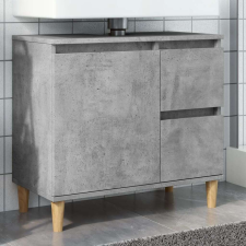 vidaXL betonszürke szerelt fa mosdószekrény 65 x 33 x 60 cm fürdőszoba bútor