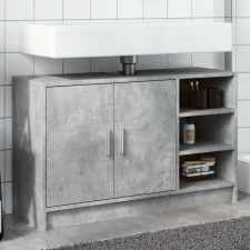 vidaXL betonszürke szerelt fa mosdószekrény 90 x 29 x 55 cm fürdőszoba bútor