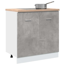 vidaXL betonszürke szerelt fa mosogató alsószekrény 80 x 46 x 81,5 cm bútor