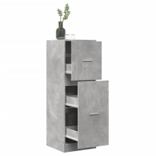 vidaXL betonszürke szerelt fa patikaszekrény 40 x 41 x 118 cm bútor