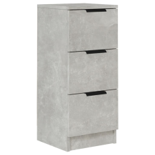 vidaXL betonszürke szerelt fa tálalóasztal 30 x 30 x 70 cm (811159) bútor