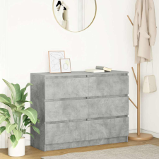 vidaXL betonszürke szerelt fa tálalószekrény 100x35x76 cm bútor