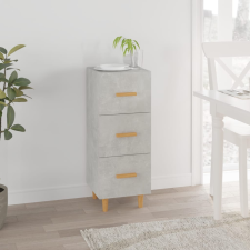 vidaXL betonszürke szerelt fa tálalószekrény 34,5 x 34 x 90 cm bútor
