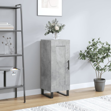 vidaXL betonszürke szerelt fa tálalószekrény 34,5 x 34 x 90 cm bútor