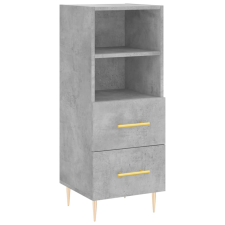 vidaXL betonszürke szerelt fa tálalószekrény 34,5 x 34 x 90 cm (828656) bútor