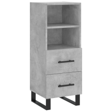 vidaXL betonszürke szerelt fa tálalószekrény 34,5 x 34 x 90 cm (828696) bútor