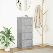 vidaXL betonszürke szerelt fa tálalószekrény 37,5x35x99 cm bútor