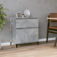 vidaXL betonszürke szerelt fa tálalószekrény 60 x 35 x 70 cm bútor