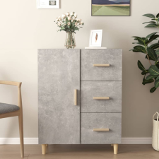 vidaXL betonszürke szerelt fa tálalószekrény 69,5 x 34 x 90 cm bútor