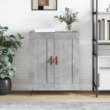 vidaXL betonszürke szerelt fa tálalószekrény 69,5 x 34 x 90 cm bútor