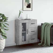 vidaXL betonszürke szerelt fa tálalószekrény 69,5 x 34 x 90 cm bútor