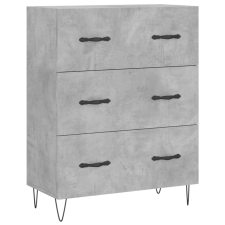 vidaXL betonszürke szerelt fa tálalószekrény 69,5 x 34 x 90 cm (827848) bútor