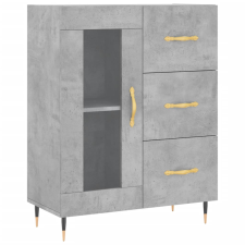 vidaXL betonszürke szerelt fa tálalószekrény 69,5 x 34 x 90 cm (828024) bútor