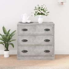vidaXL betonszürke szerelt fa tálalószekrény 70x35,5x67,5 cm bútor