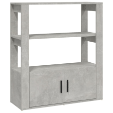 vidaXL betonszürke szerelt fa tálalószekrény 80x30x90 cm (819464) bútor