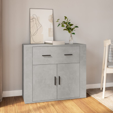 vidaXL Betonszürke szerelt fa tálalószekrény 80x33x70 cm bútor