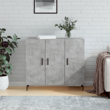 vidaXL betonszürke szerelt fa tálalószekrény 90 x 34 x 80 cm bútor