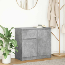 vidaXL betonszürke szerelt fa tálalószekrény fiókos 71x35x65 cm bútor
