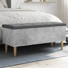 vidaXL betonszürke szerelt fa tárolópad 102x42x46 cm bútor