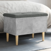 vidaXL Betonszürke szerelt fa tárolópad 62x42x46 cm