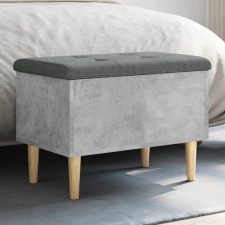 vidaXL Betonszürke szerelt fa tárolópad 62x42x46 cm bútor