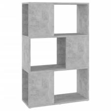 vidaXL betonszürke szerelt fa térelválasztó könyvszekrény 60x24x94 cm (809075) bútor