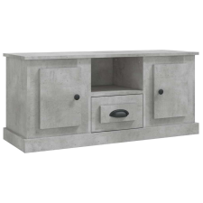 vidaXL Betonszürke szerelt fa tv-szekrény 100 x 35,5 x 45 cm bútor