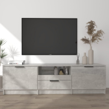 vidaXL Betonszürke szerelt fa TV-szekrény 140x35x40 cm bútor