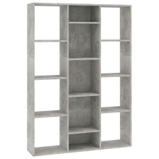 vidaXL betonszürke térelválasztó/könyvszekrény 100 x 24 x 140 cm (800445) bútor