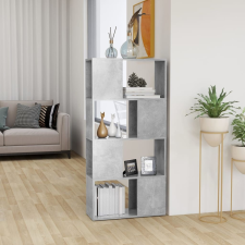 vidaXL betonszürke térelválasztó könyvszekrény 60 x 24 x 124,5 cm bútor
