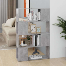 vidaXL betonszürke térelválasztó könyvszekrény 80 x 24 x 124,5 cm bútor