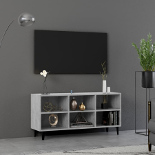 vidaXL betonszürke TV-szekrény fémlábakkal 103,5 x 30 x 50 cm bútor