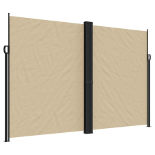 vidaXL bézs behúzható oldalsó napellenző 220 x 1000 cm kerti bútor