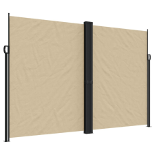 vidaXL bézs behúzható oldalsó napellenző 220 x 600 cm kerti bútor
