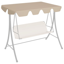 vidaXL bézs csere ponyva kerti hintaágyhoz 150/130 x 70/105 cm kerti bútor