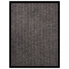vidaXL bézs csíkos lábtörlő 60 x 80 cm lakástextília
