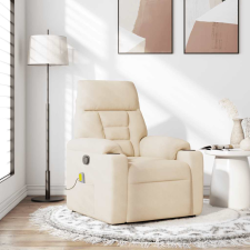 vidaXL bézs mikroszálas szövet dönthető masszázsfotel (4015575) masszázsfotel