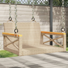 vidaXL bézs polyrattan hintapad 63 x 62 x 40 cm hintaágy