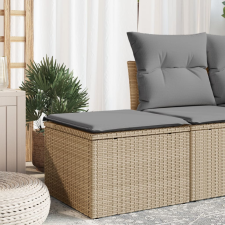 vidaXL bézs polyrattan kerti szék párnával 55 x 55 x 37 cm kerti bútor