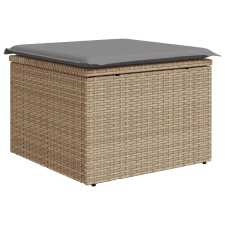 vidaXL bézs polyrattan kerti szék párnával 55 x 55 x 37 cm (366092) kerti bútor